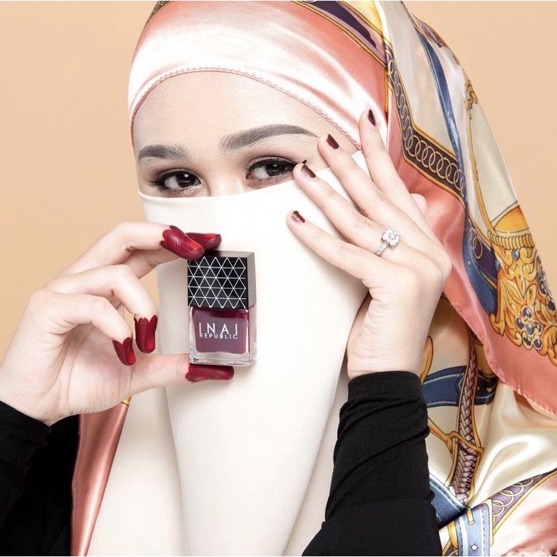 INAI REPUBLIC 💯 Original Henna Peel Off Nail Polish / Pewarna Kuku