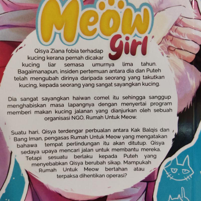 Bookiut - Meow Girl oleh Nisa Othman  Shopee Malaysia