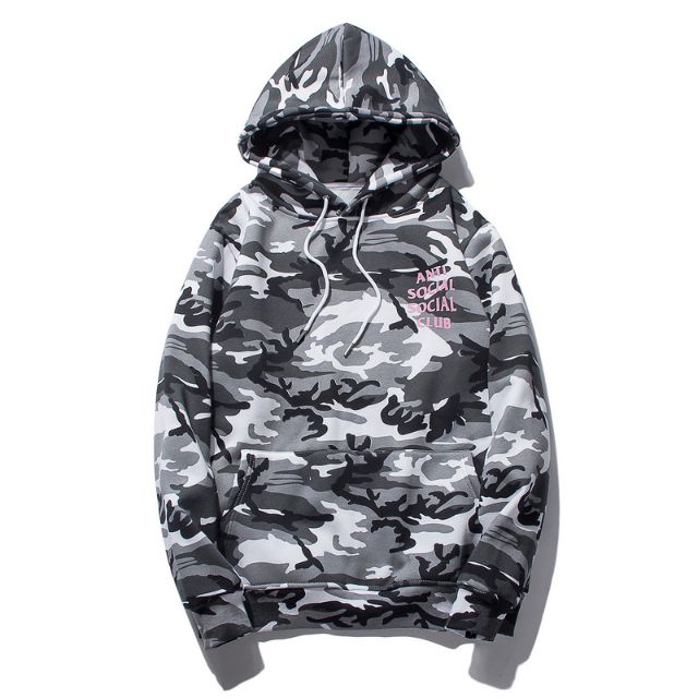 anti social social club snow camo hoodie