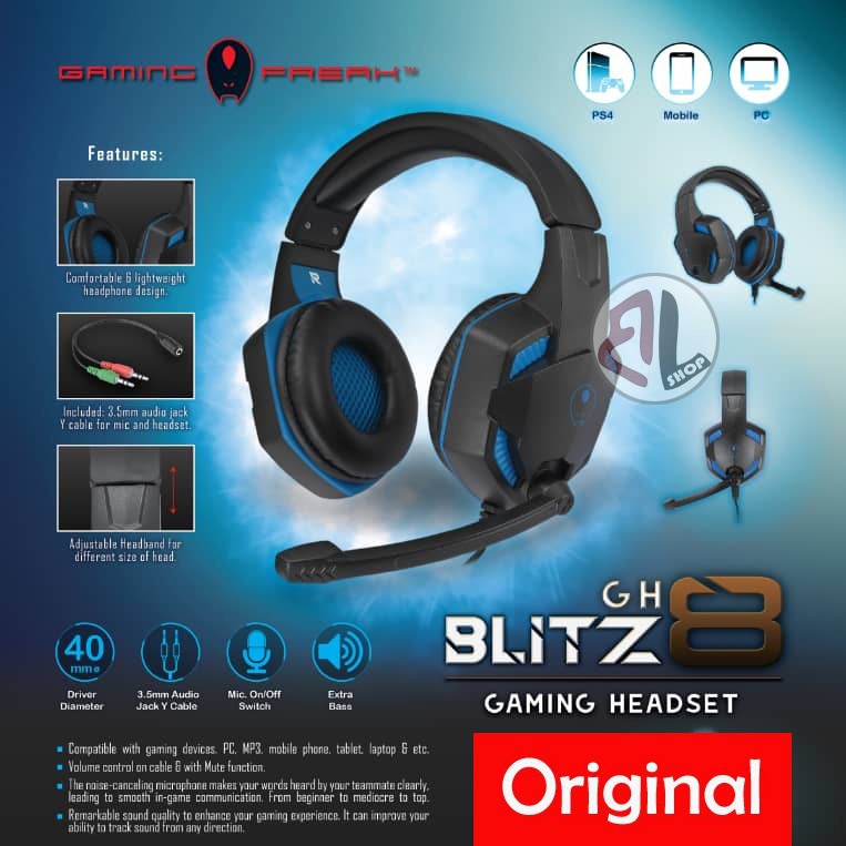 Avf Gaming Freak GH8-BLITZ Gaming Headset Compatible with Gaming Devices, PC, MP3, Mobile Phone, Tablet, Laptop7