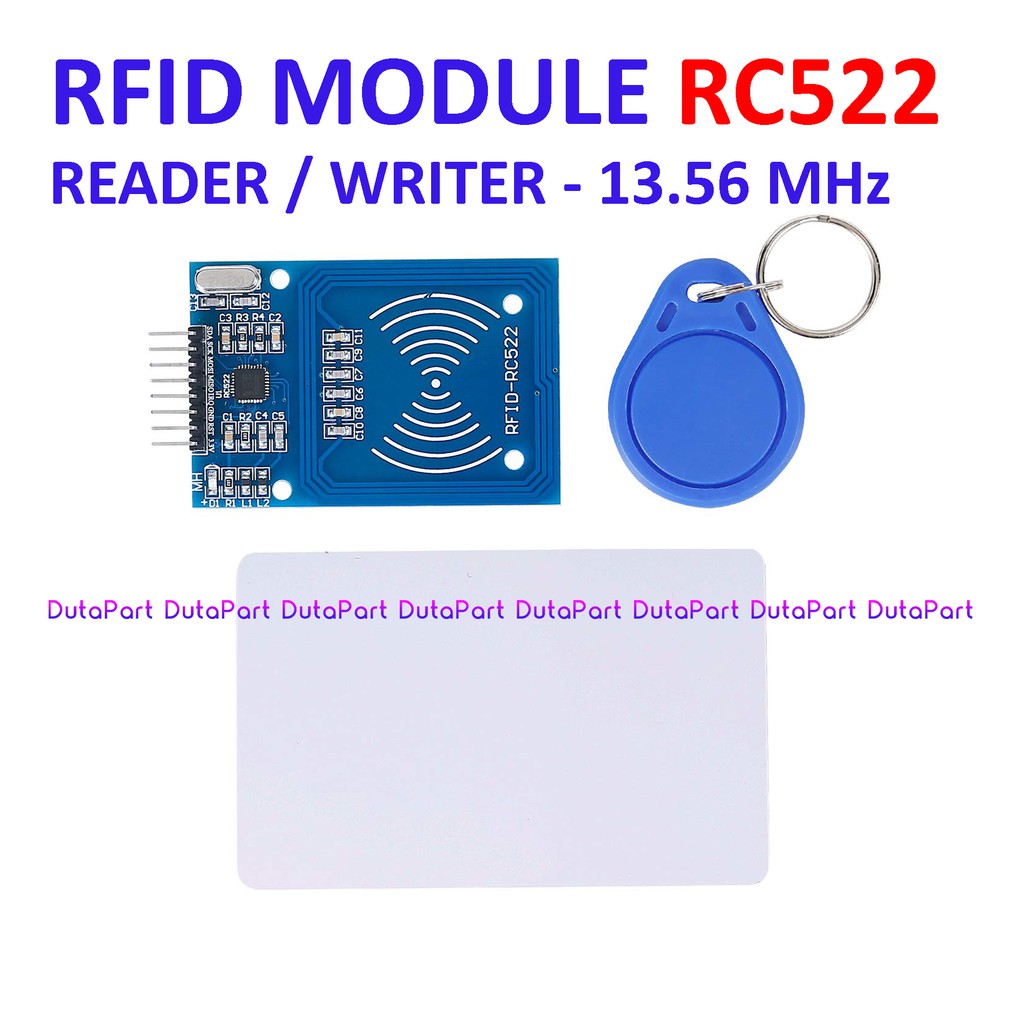 (Duta-TNG)RFID Rc522 Reader Writer Module Card Keychain RC-522 MFRC-522 ...