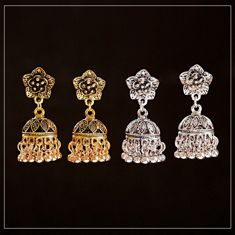 Retro Earrings Jewellery Boho Dangle Carved Flower Tassel Women/'s Stud Earrings