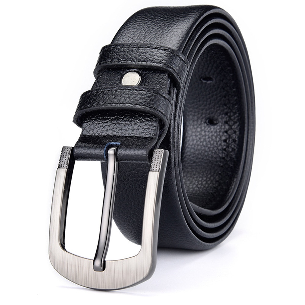 Plus Size 120 140 160cm Long Men Belt High Quality PU Leather Litchi ...