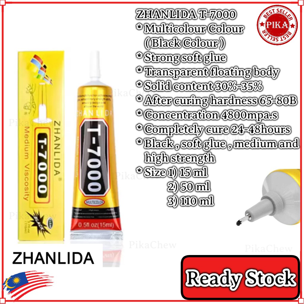 Zhanlida T7000 T8000 15ml 50ml 110ml Mobile Phone Screen Sticker Jewelry Soft Glue Multipurpose Adhesive Glue Shopee Malaysia