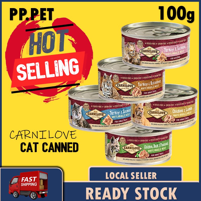 Carnilove Wet Food (Cat Canned) 100G Kitten Turkey Salmon, Chicken