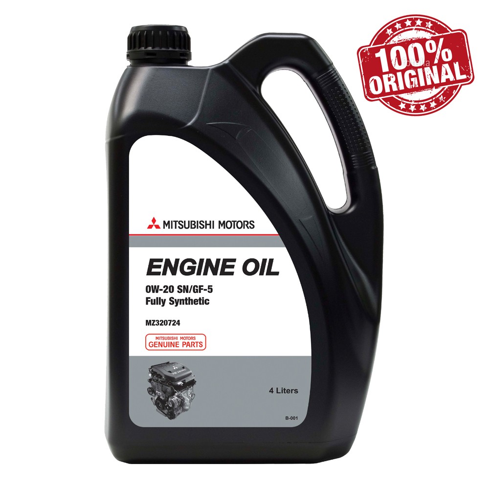 Mitsubishi 0W20 SN/GF-5 Fully Synthetic Engine Oil 4L 