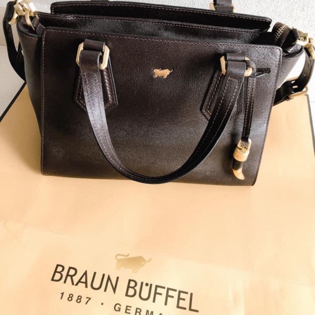 braun buffel tote bag