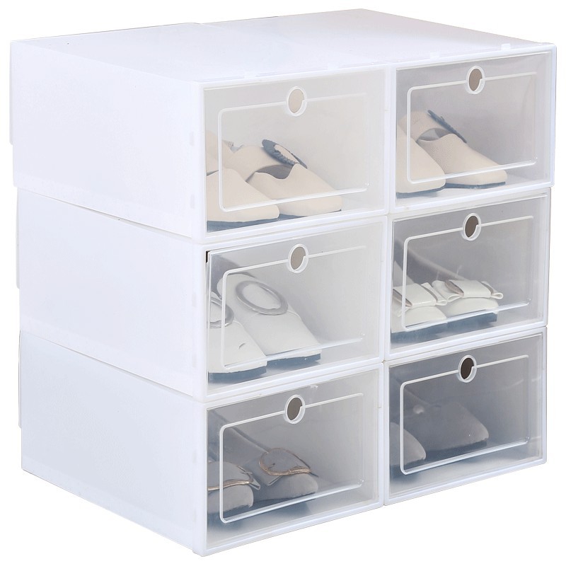 💥{Ready Stock} Casa Storage Shoe Box Rack Organizer cabinet Plastic ...