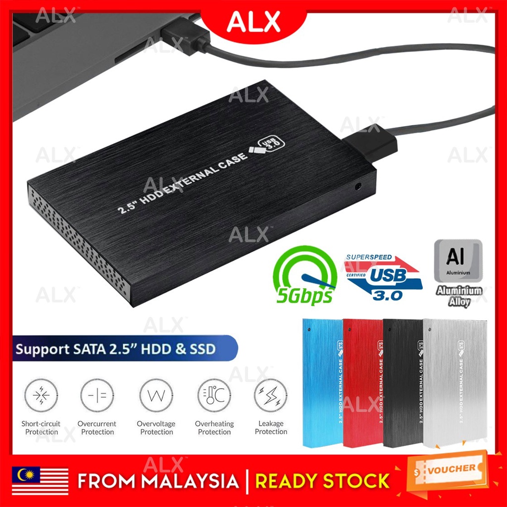 ALX Hard Disk Casing 2.5 inch USB 3.0 SATA Hard Drive External