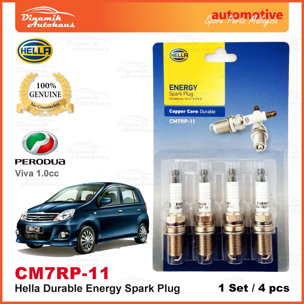 Perodua Viva 850cc / 1.0cc Year 2006 2014 Car Spark Plug German Hella