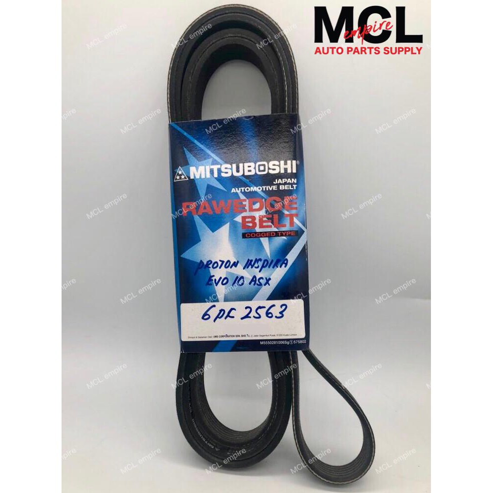 MITSUBOSHI Fan Belt - 6PK2563 - Proton Inspira,Evo 10 ASX | Shopee Malaysia