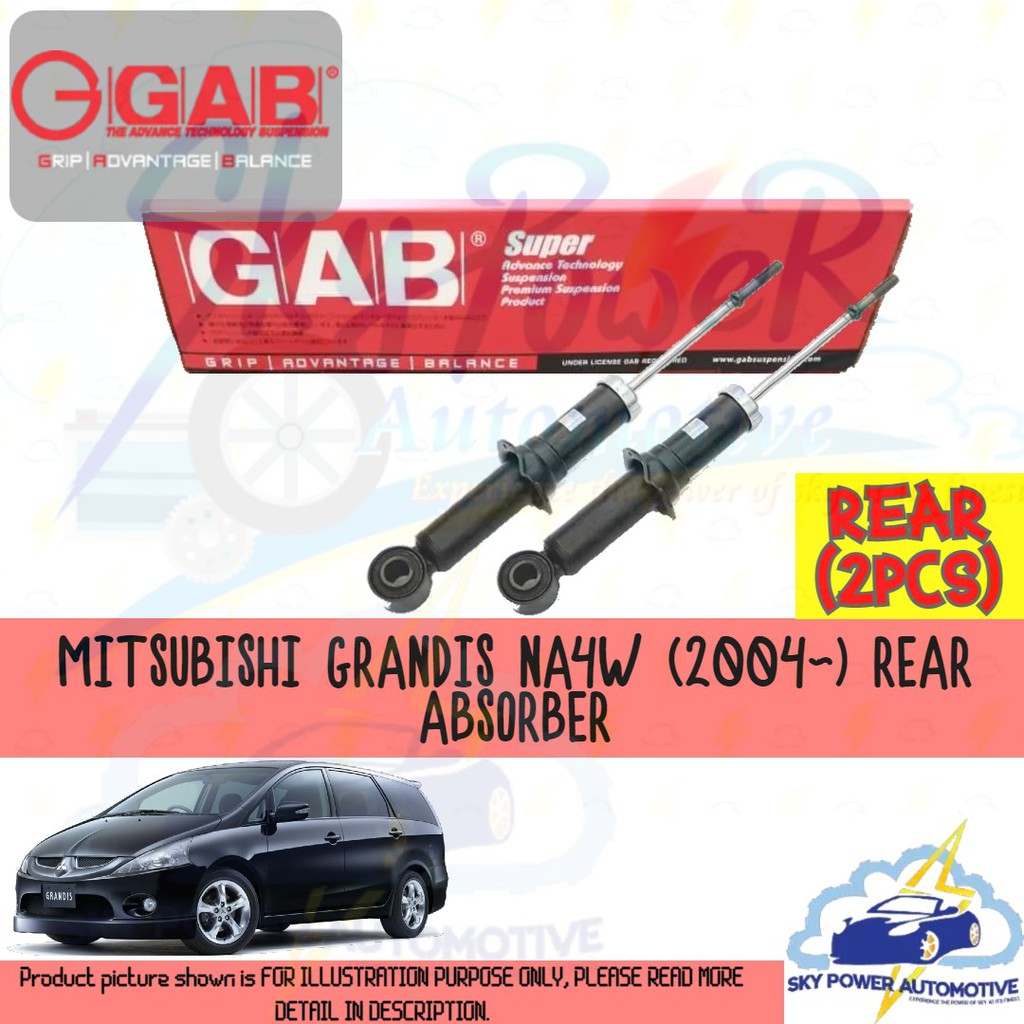 Mitsubishi Grandis Na W Gab Super Gas Shock Absorber Rear Pcs Shopee Malaysia