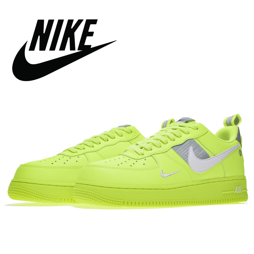 fluorescent green air force ones