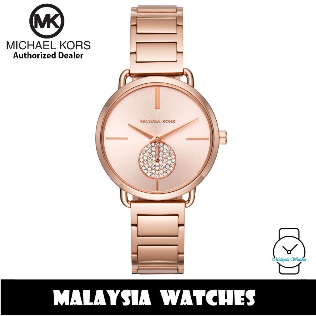 mk portia rose gold