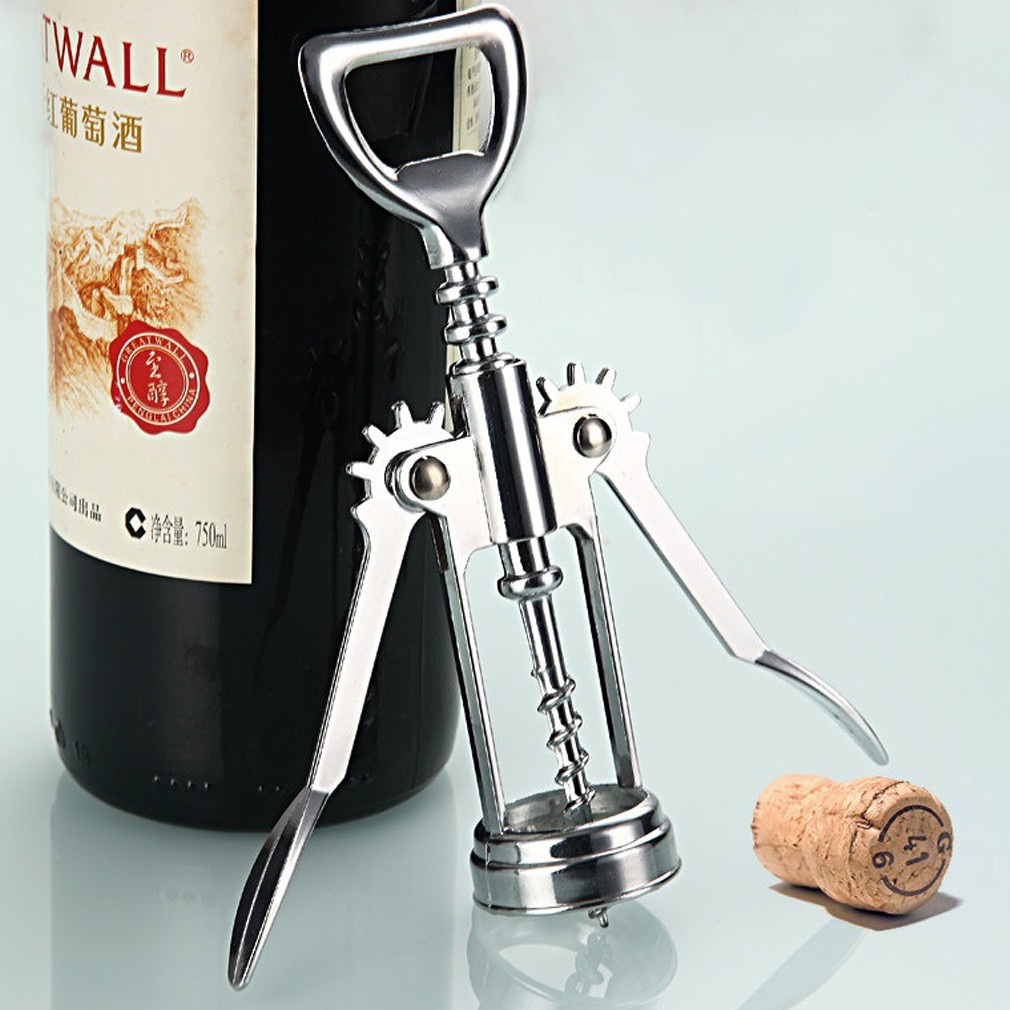 Stainless Steel Wing Red Wine Corkscrew Opener Bar