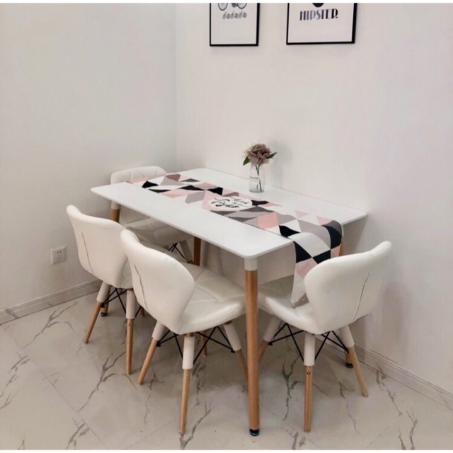 Simple nordic dining table with chair Shopee Malaysia Simple nordic dining table with chair Shopee Malaysia