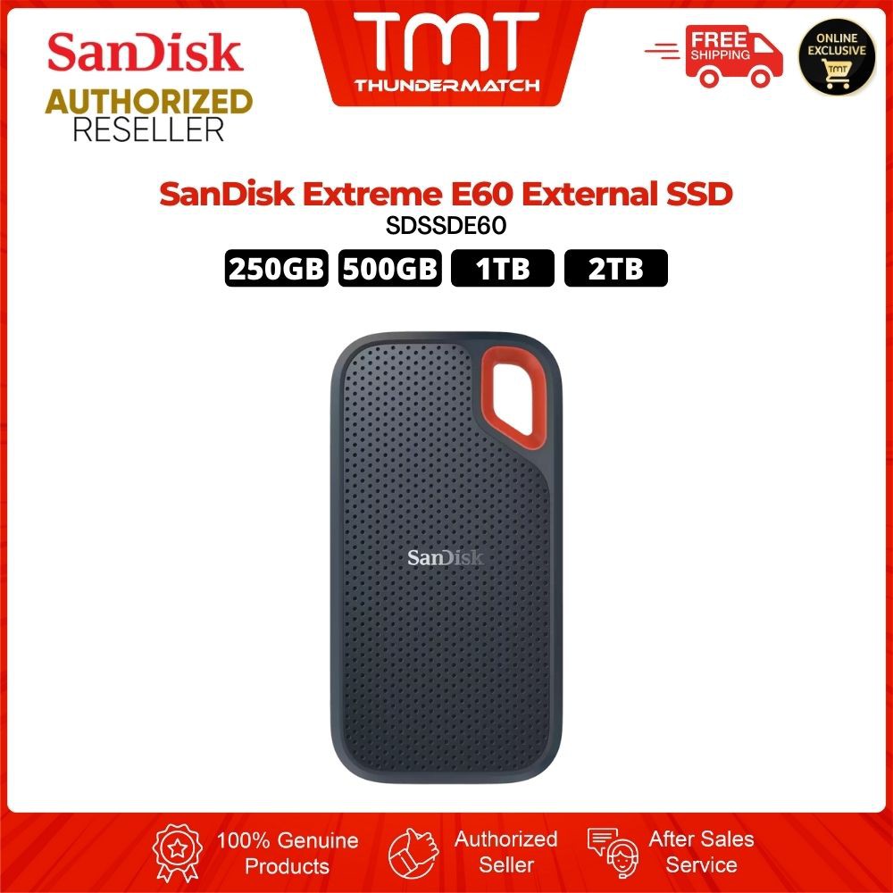 Tmt Sandisk Extreme Rugged E60 Type C With Usb30 Adapter Portable External Ssd 250gb 500gb 2010