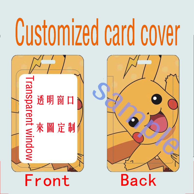 Anime Cartoon Couple BF & GF Diy Student ID Card Holder Personal ID Card MRT Card Bank Custom Card Cover