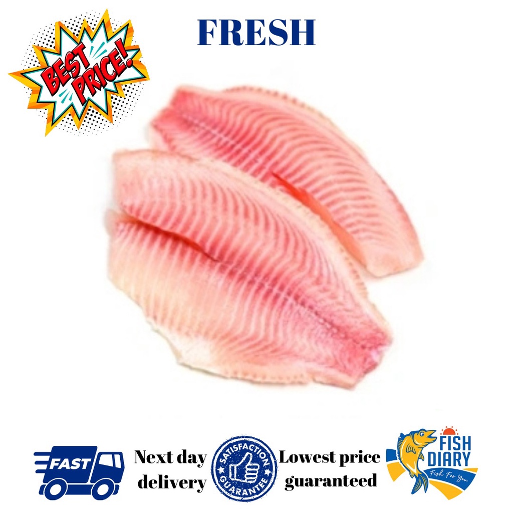 【Penang area only】 Talapia Fish Fillet 非洲鱼片 250G to 300G+- (FREE DELIVERY for purchase RM120+)