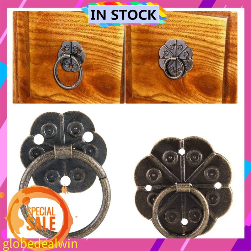 Ready Stock 20pcs Furniture Handle Drawer Cabinet Desk Door Ring