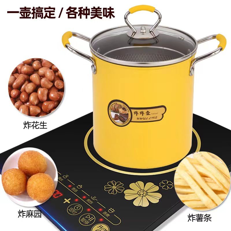 ✨Multifunctional Deep Fryer✨ Fryer Pot + 304 Stainless Steel Drain Net🇲🇾多功能炸炸壶【油炸锅+不锈钢沥油网】