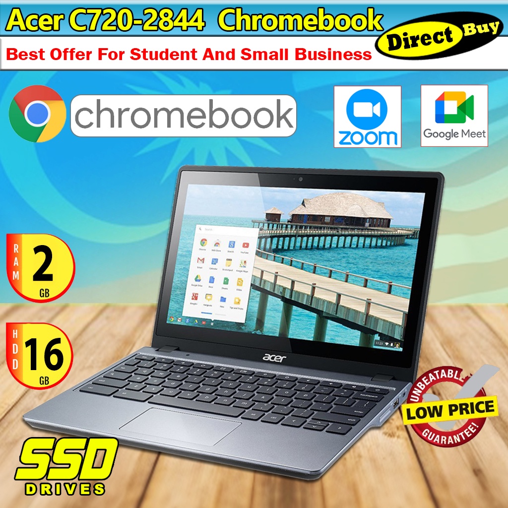 Acer C720 2844 Chromebook Intel Celeron 2955u2957u 140 Ghz 2gb