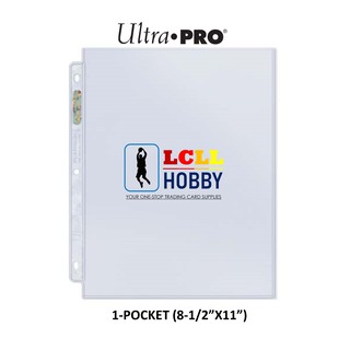 ULTRA PRO 1-POCKET PLATINUM PAGES WITH 8-1/2” X 11” POCKETS