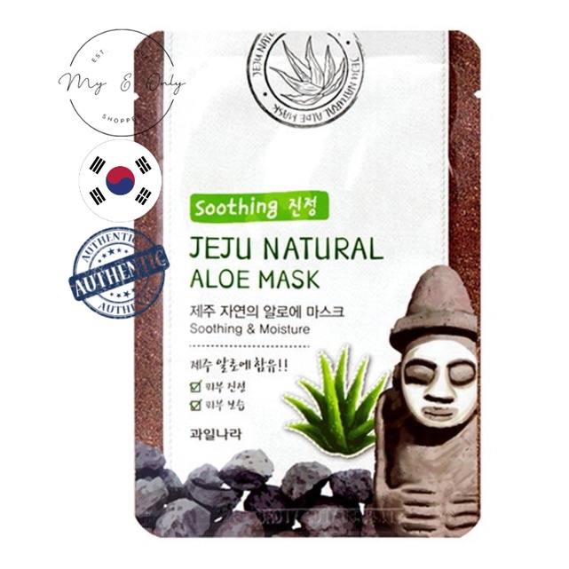 [READY STOCK MALAYSIA] WELCOS JEJU NATURAL MASK SHEET ALOE VERA
