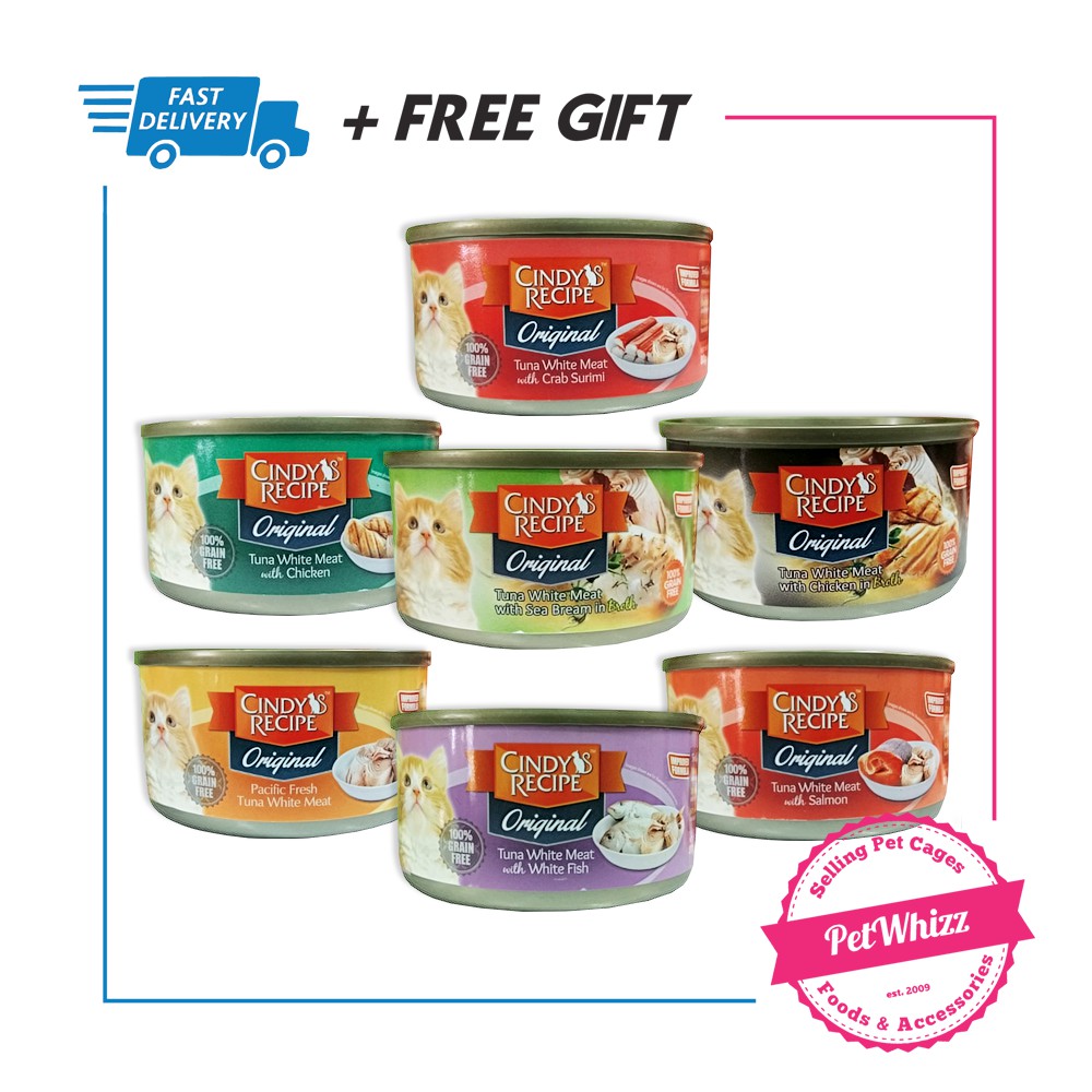 Cindy Recipe Wet Food Cindy Recipe Delicious Cat Wet Food 80g (3