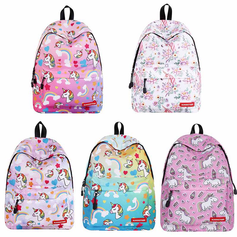 unicorn and rainbow backpack