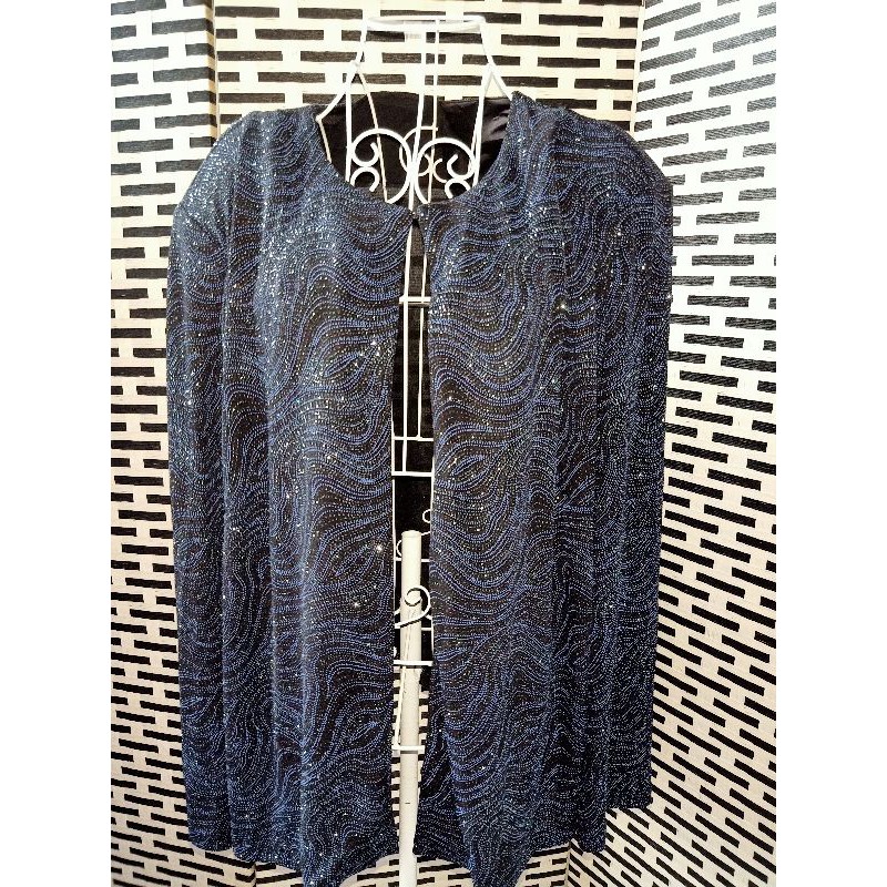 plus size glitter cardigan