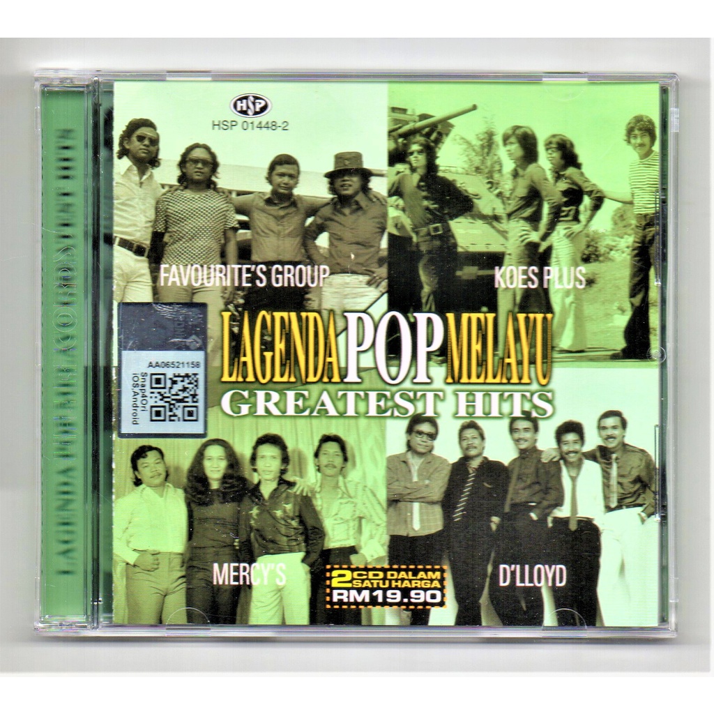 Lagenda Pop Melayu - Greatest Hits ( 2 CD )[ Favourite's Group Koes Plus Mercy's D'lloyd ]