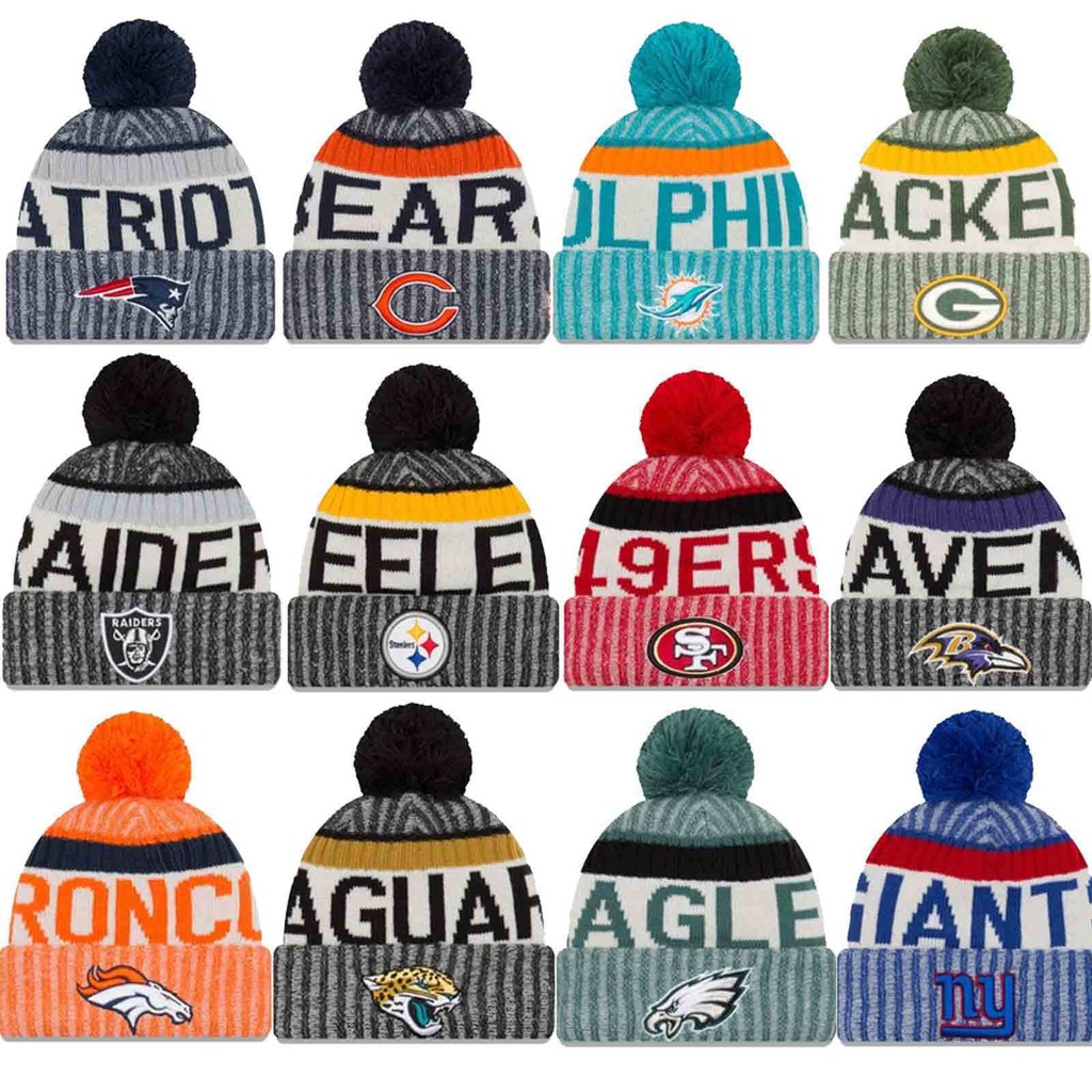 NFL beanie hats for 32 teams | Shopee 