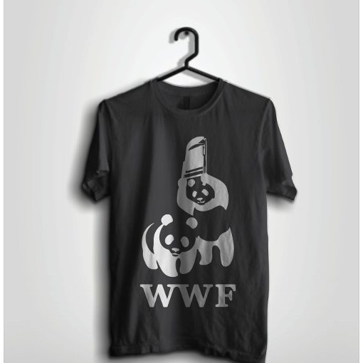 Unique Wwf T-Shirt Plesetan Wwf Logo Plesetan Wwf Logo Wwf Funny Humor ...