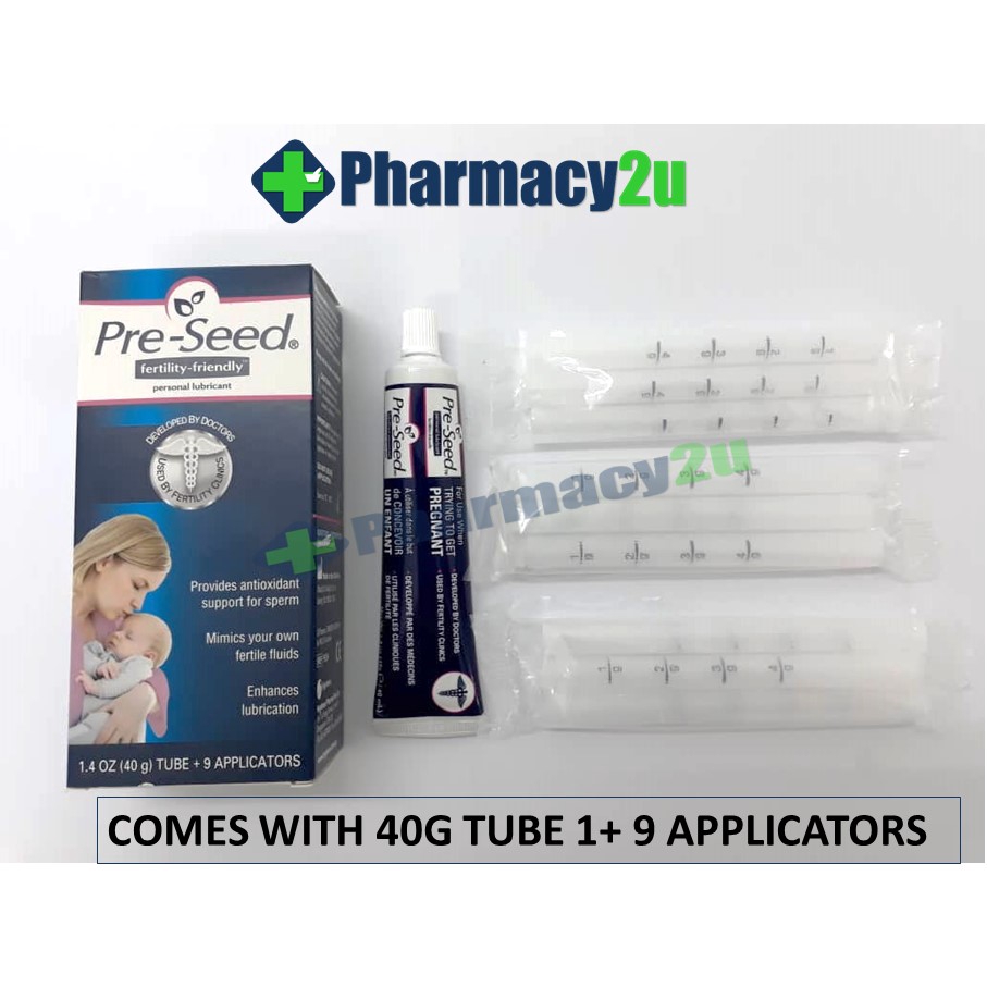 PRESEED PRESEED FERTILITY FRIENDLY PERSONAL LUBRICANT 40G TUBE+9