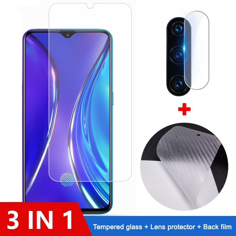 3 In 1 Realme C3 Tempered Glass Realme C3 6 5s 5i 5 3 X2 Pro C2 9h Screen Protector Film Shopee Malaysia