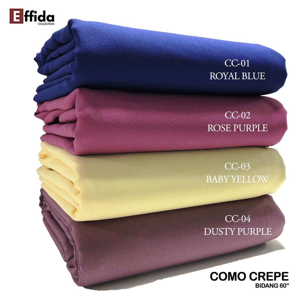 Kain Pasang Heavy Como Crepe 3.5 Meter Bidang 60 | Shopee ...