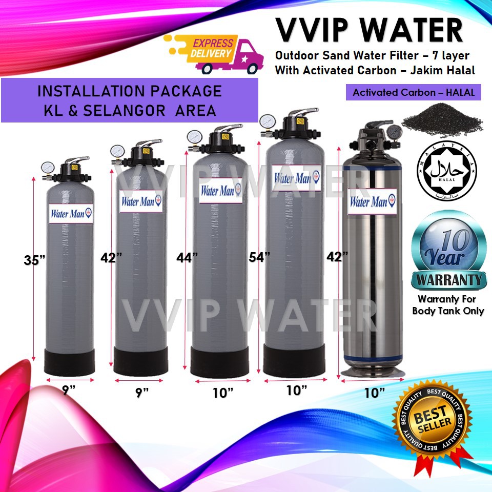Waterman Outdoor Sand Water Filter With Installation KL and Selangor