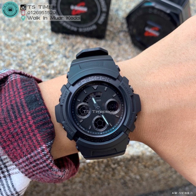 Casio G Shock Analog Digital Black Color Aw 591 And Aw 591bb Aw 591bb 1a Shopee Malaysia