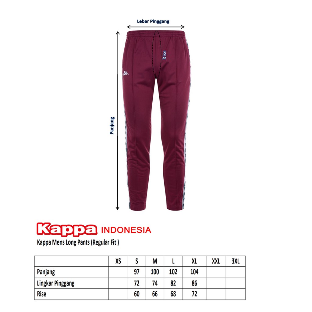 At hoppe Socialisme Begrænse سلام حذف خفف عن نفسك kappa pants size chart - saraswathycncdiesandmoulds.com