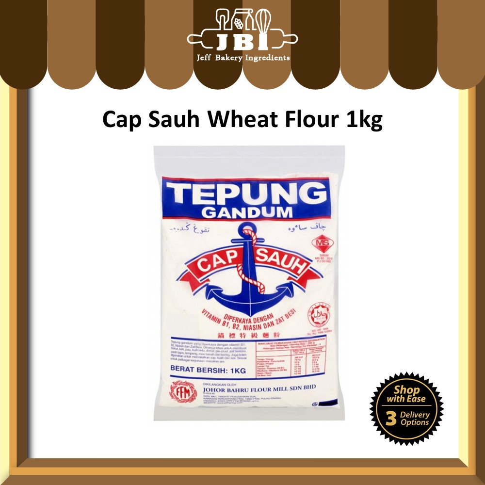 Cap Sauh Wheat Flour 1kg Tepung Cap Anchor