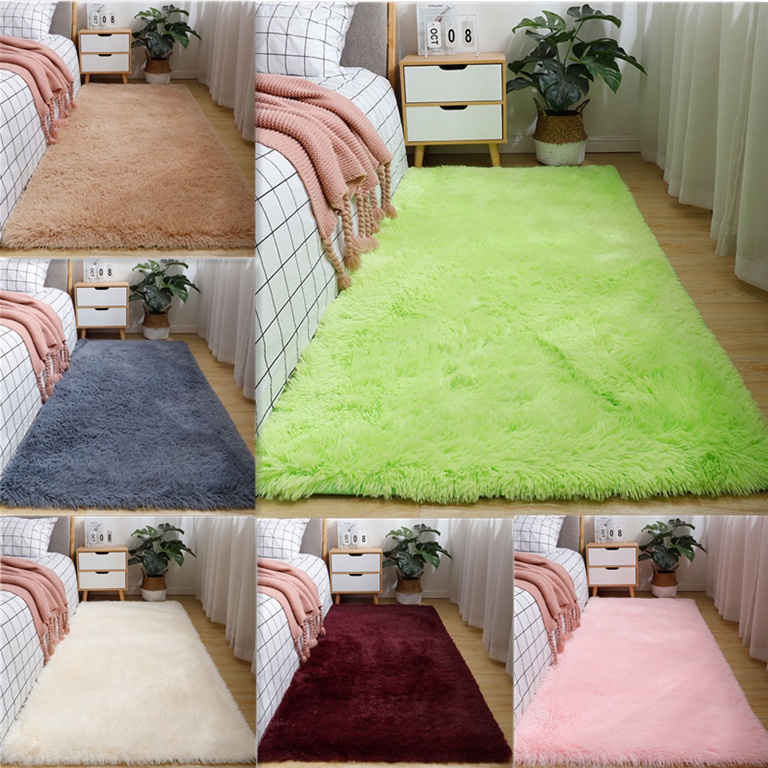 80*120/160cm Home Living Room Bedroom Decors Fur Furry Carpets Floor Doormat Room Mat Soft Rug Mat Fluffy Carpet 地毯 地垫