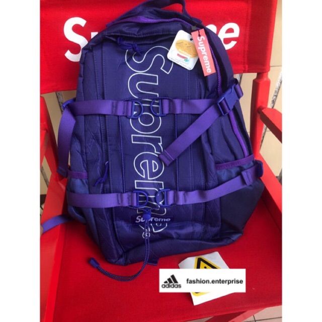 purple supreme backpack