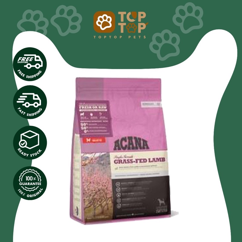Acana Grassfed Lamb Dog Dry Food 2kg Shopee Malaysia