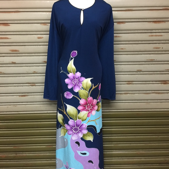 Dress Viral Kaftan Batik Lengan Panjang Shopee Malaysia