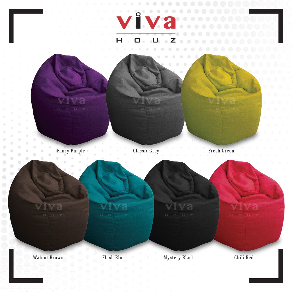 Viva Houz Giant Bean Bag Sofa Quality Fabric With Fillings XXL Size