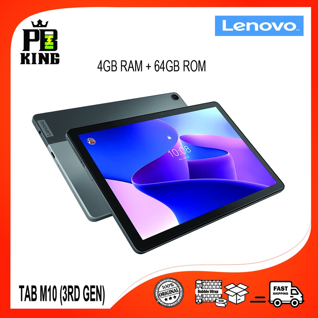 LENOVO Tab M10 HD 3rd Gen [4GB RAM+64GB ROM] 10.6 inch FHD display, Dual speakers 1 Year