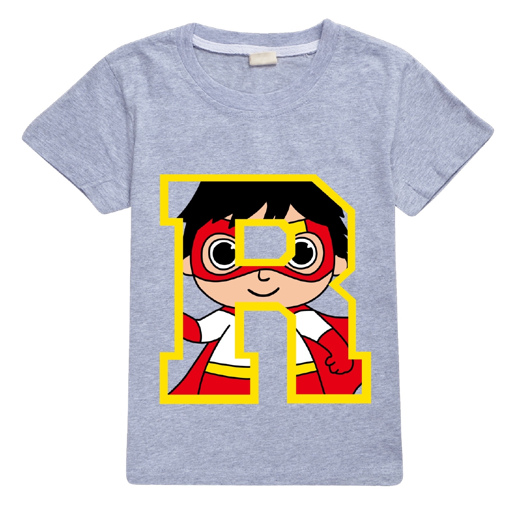 Summer Boy Girl Ryan Toys Review T Shirt Ryan S World T Shirt Short Sleeve Tees Tops Kids Children Short Sleeved T Shirts Clothes Shopee Malaysia - kids boys girls roblox ryan cartoon short sleeve t shirt tee