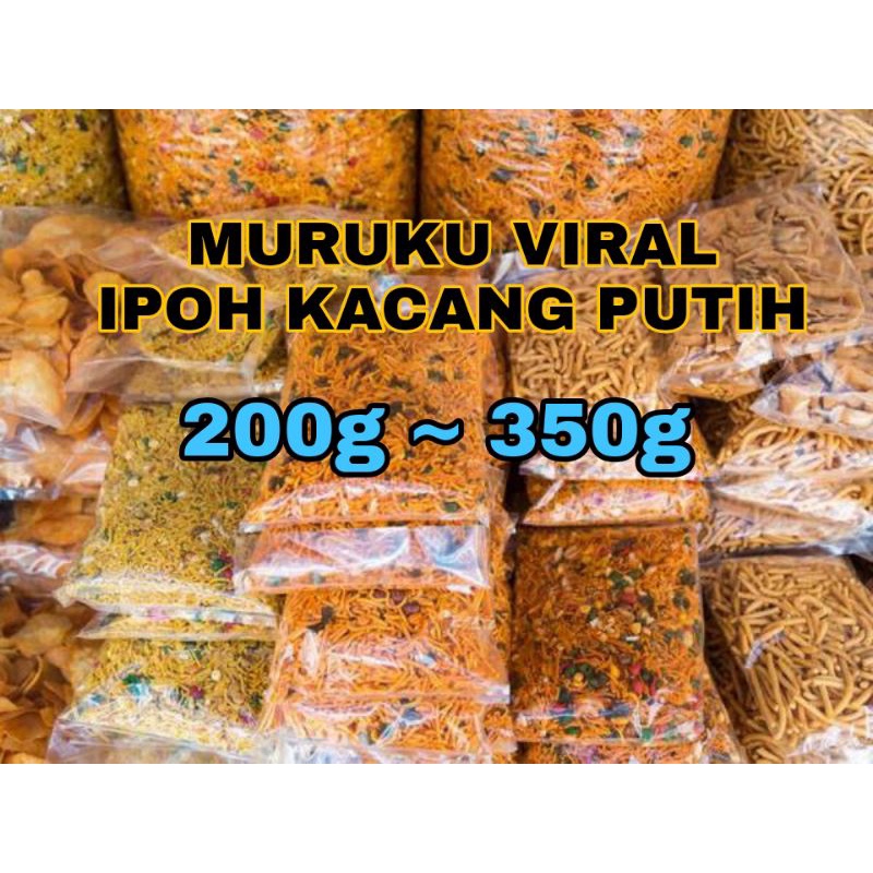 (170g-250g) Aneka Muruku Ipoh Kacang Putih Original Maruku Viral Sedap ...