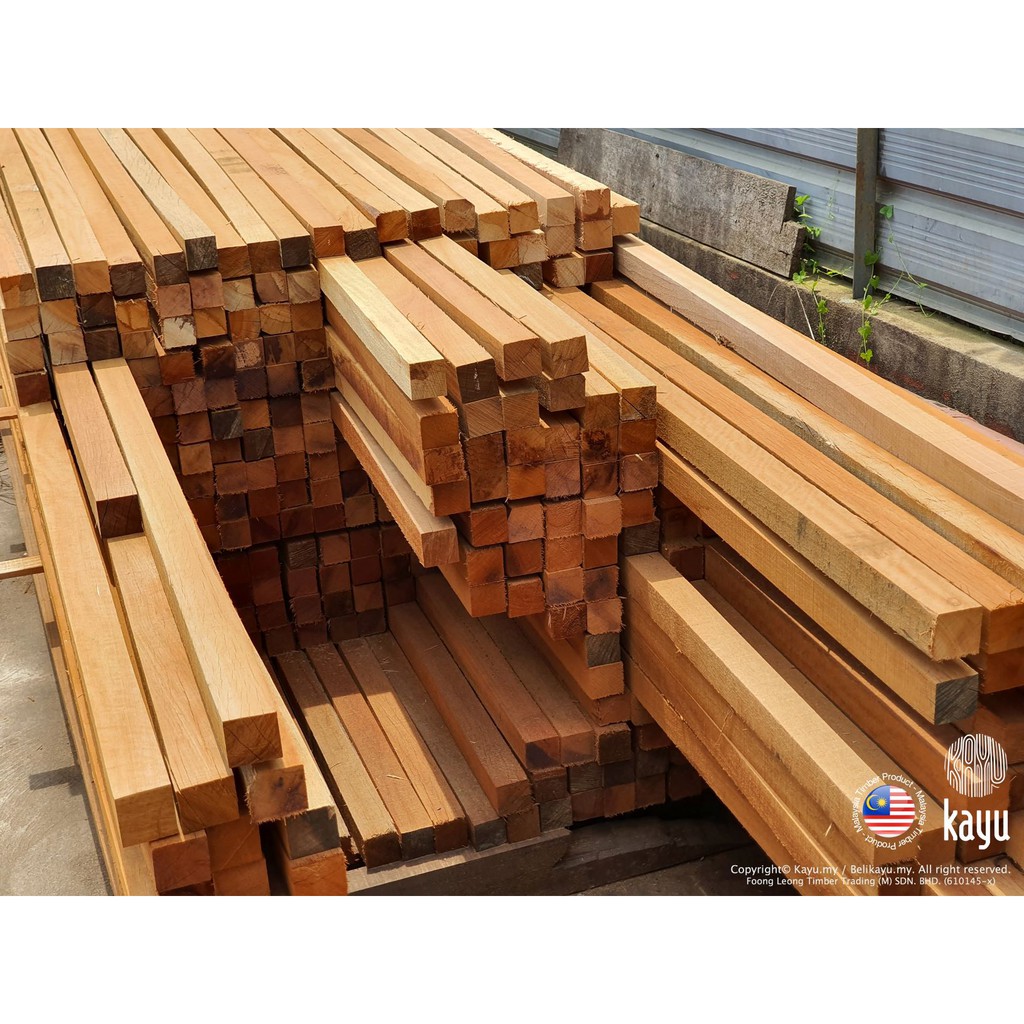 Kayu Balau Solid Wood 3" x 3" (13 ft) Shopee Malaysia
